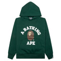 A BATHING APE College Puffy Relaxed Fit Pullover Hoodie - Green