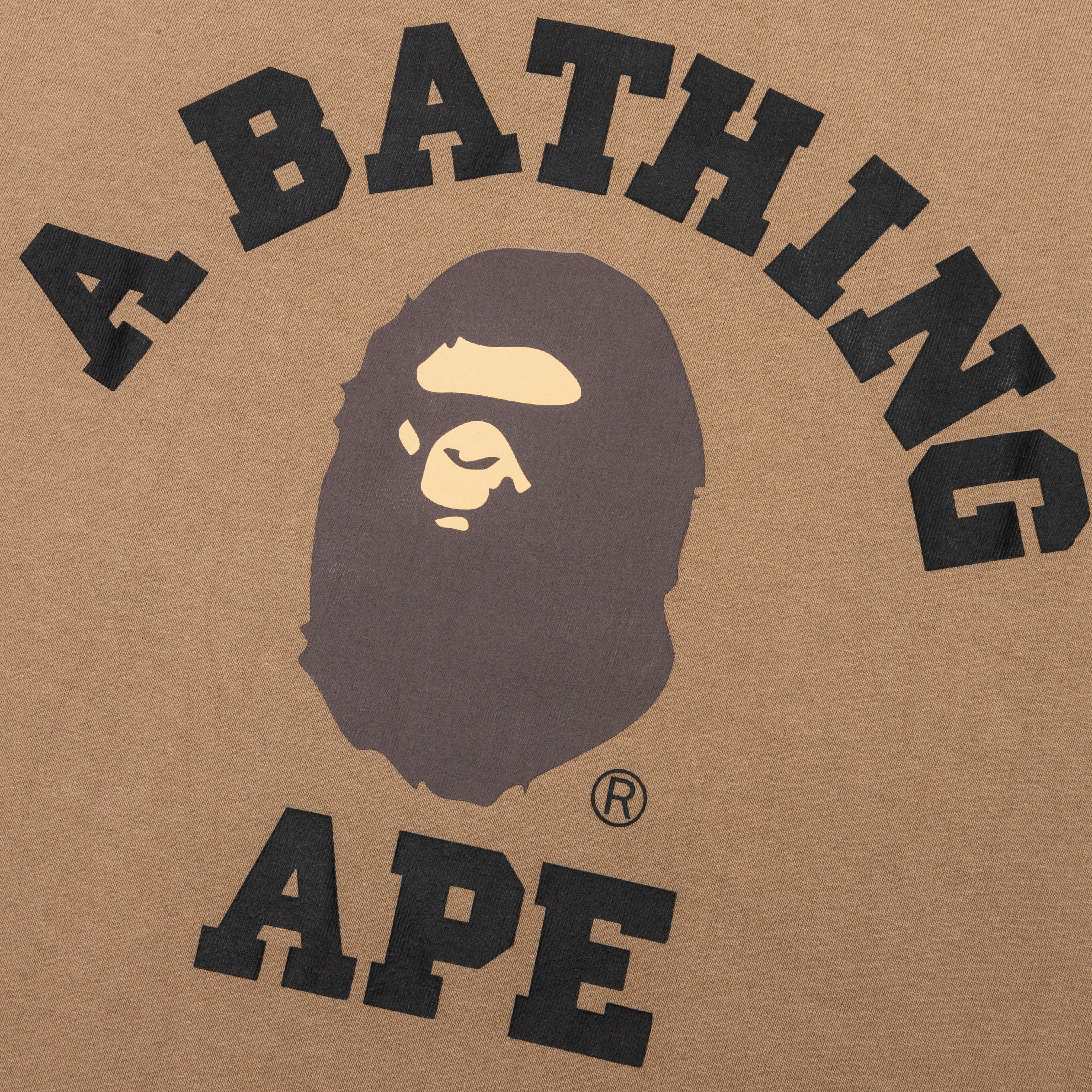 A BATHING APE College Tee - Beige