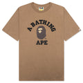 A BATHING APE College Tee - Beige