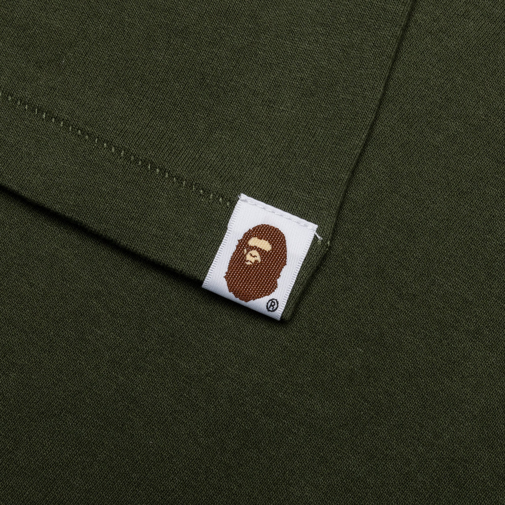A BATHING APE College Tee - Olive Drab