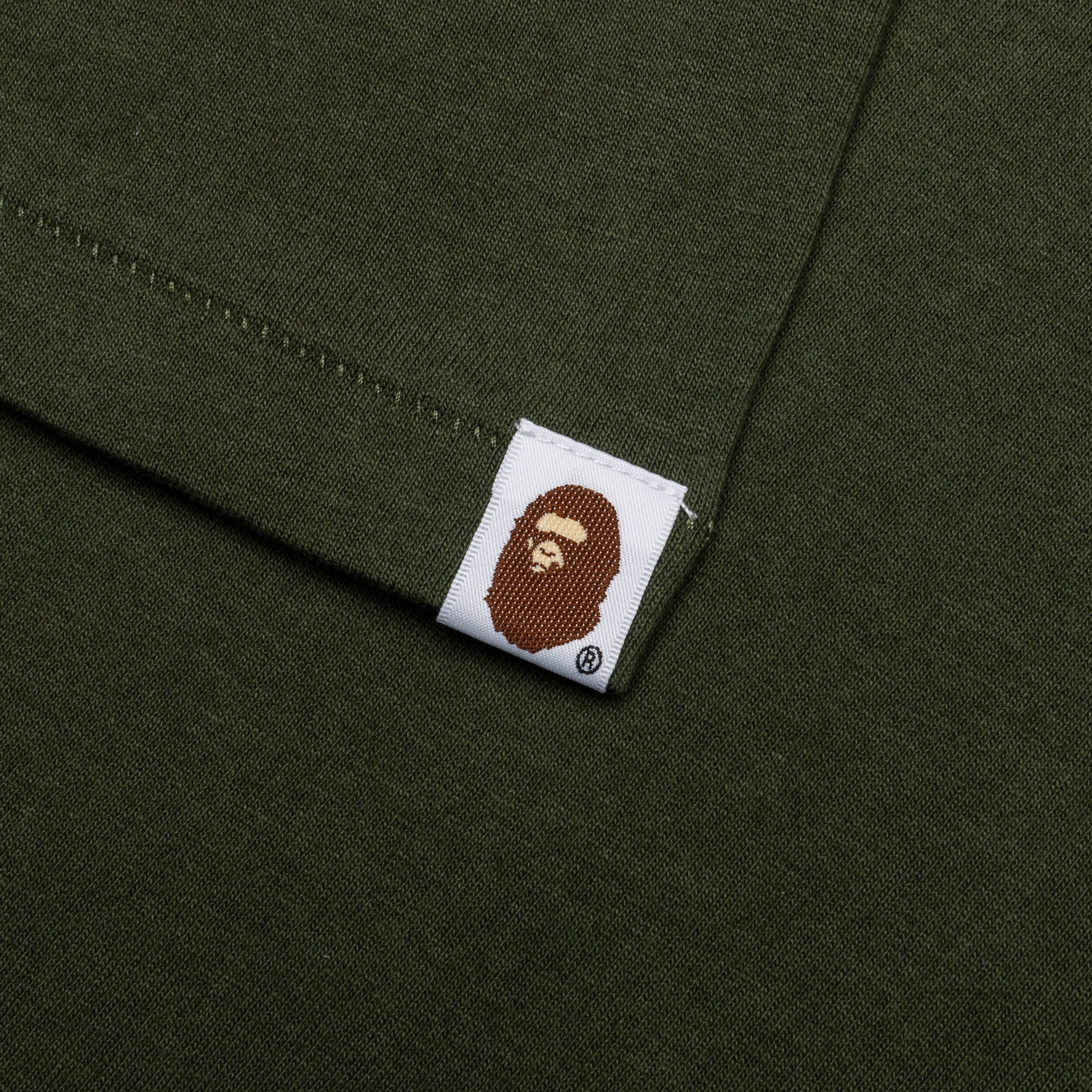 A BATHING APE College Tee - Olive Drab