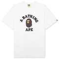 A BATHING APE College Tee - White