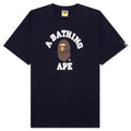 A BATHING APE College Tee - Navy