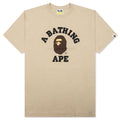 A BATHING APE College Tee - Beige