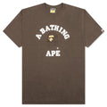 A BATHING APE College Tee - Brown