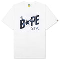 A BATHING APE Color Camo Bape Sta Logo Tee - White