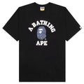 A BATHING APE Color Camo College Tee - Black/Navy