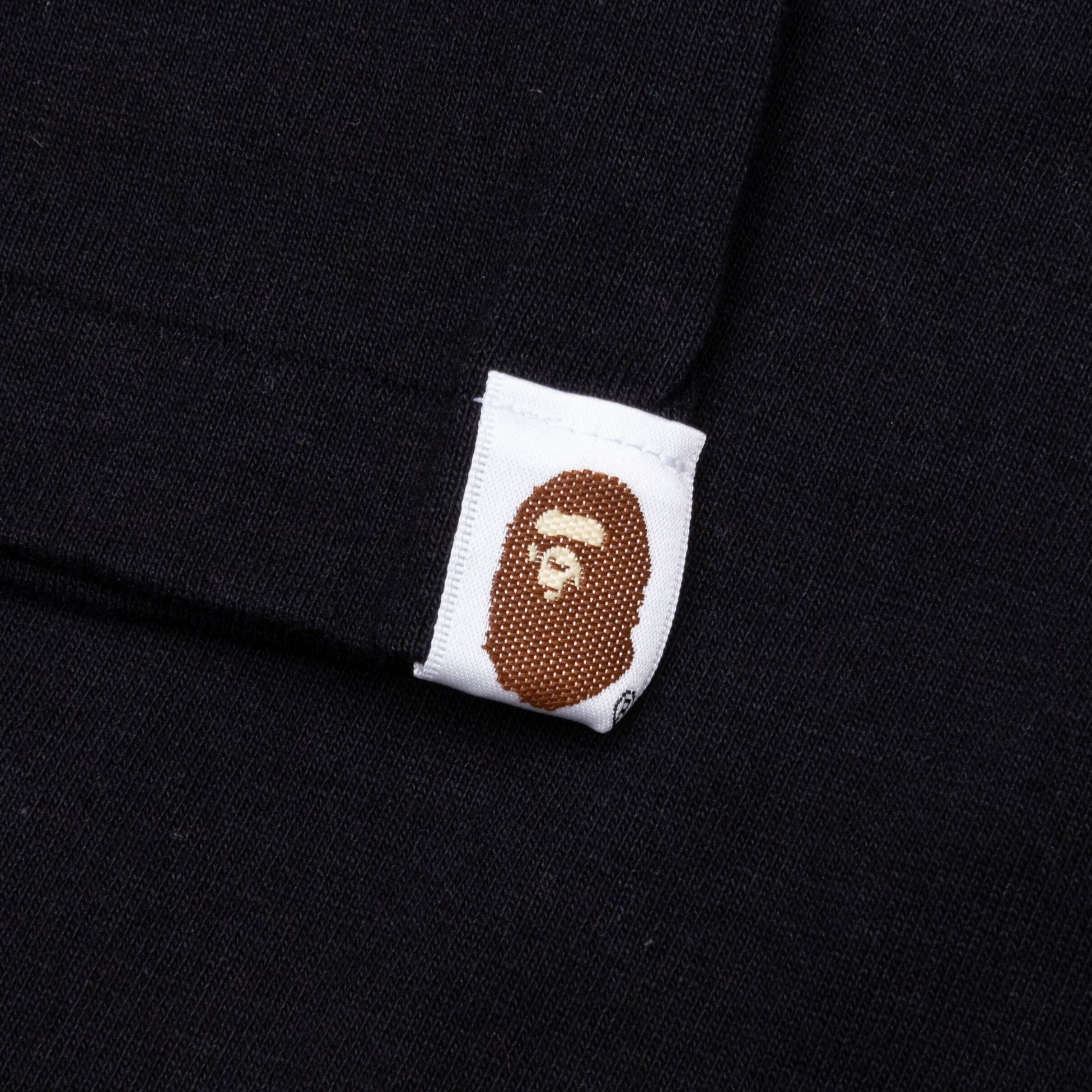 A BATHING APE Color Camo College Tee - Black/Purple