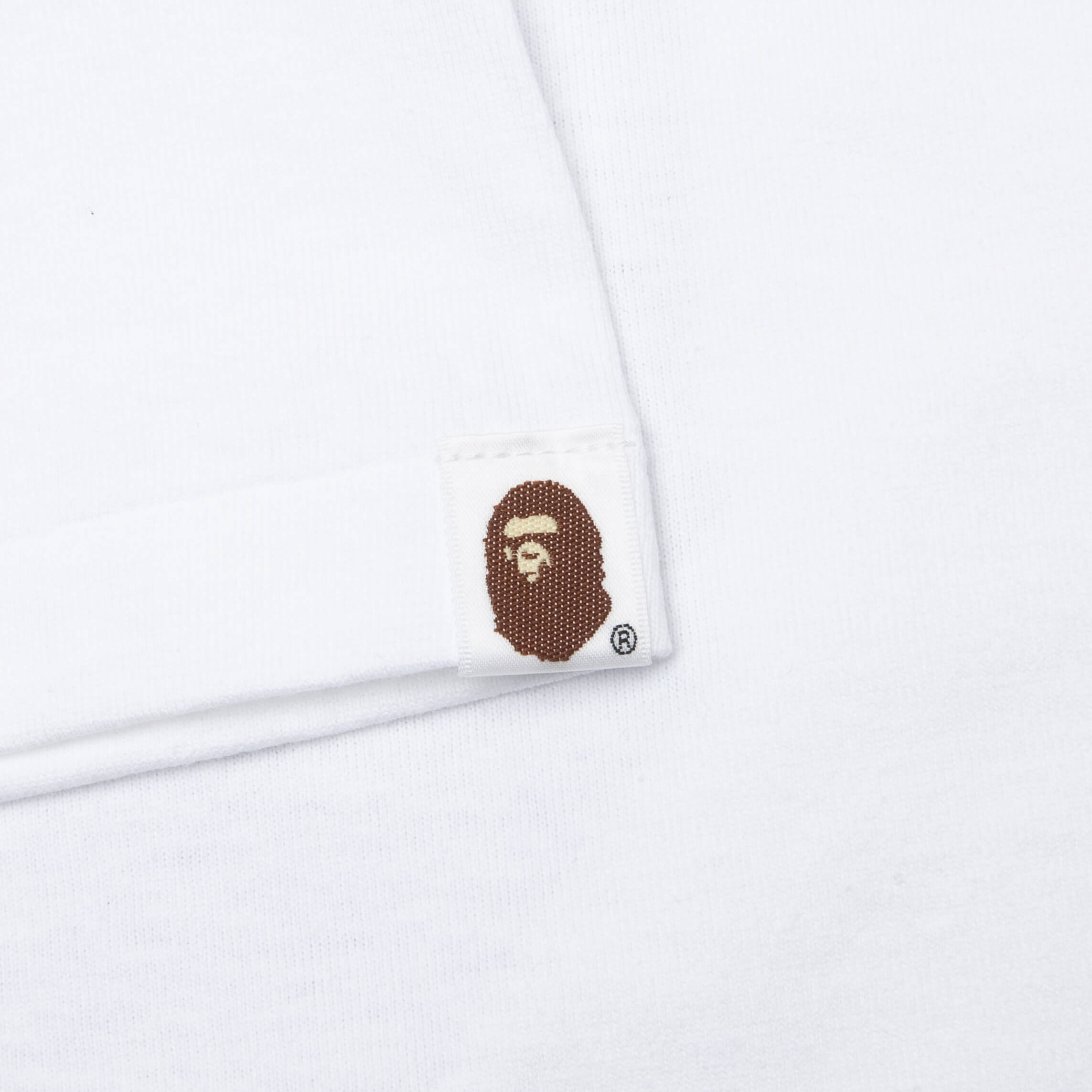 A BATHING APE Color Camo Milo on Big Ape Tee - White/Navy