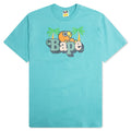 A BATHING APE Colors Milo on Bape Summer Tee - Blue
