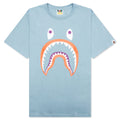 A BATHING APE Colors Shark Ponr Tee - Sax