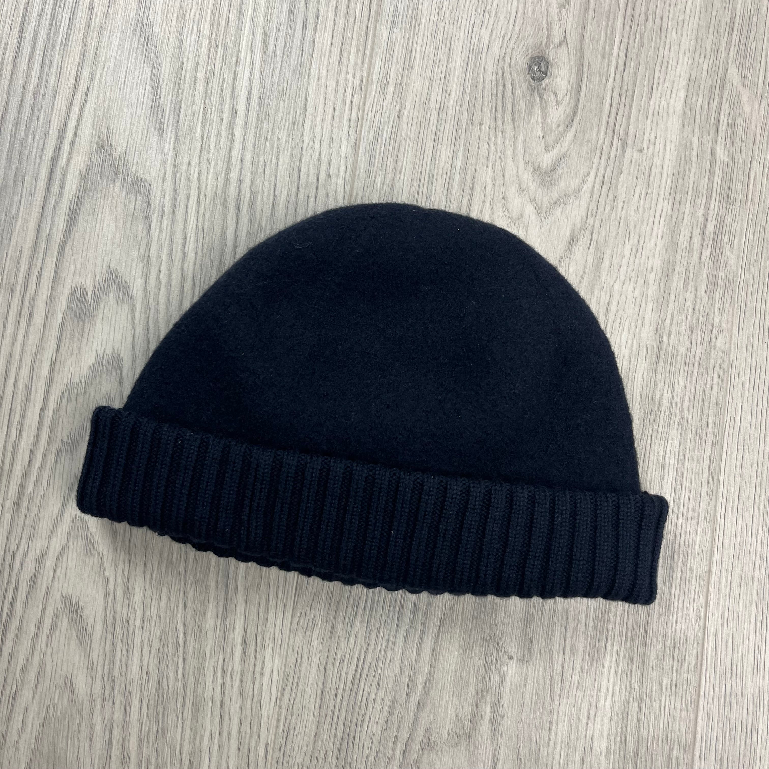 CP Company Merino Beanie - Navy Ironleague