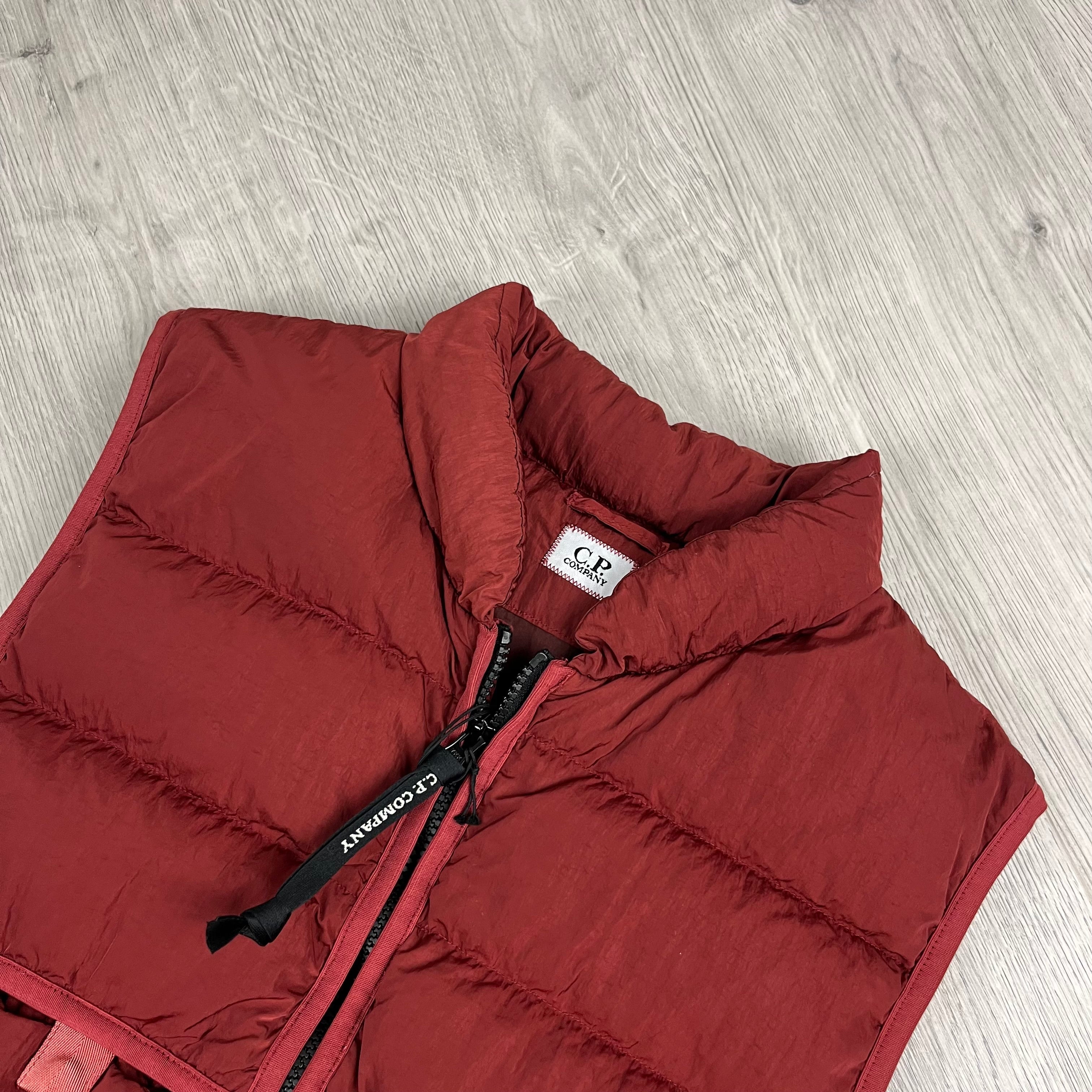 CP Company Chrome-R Lens Gilet - Ketchup Ironleague