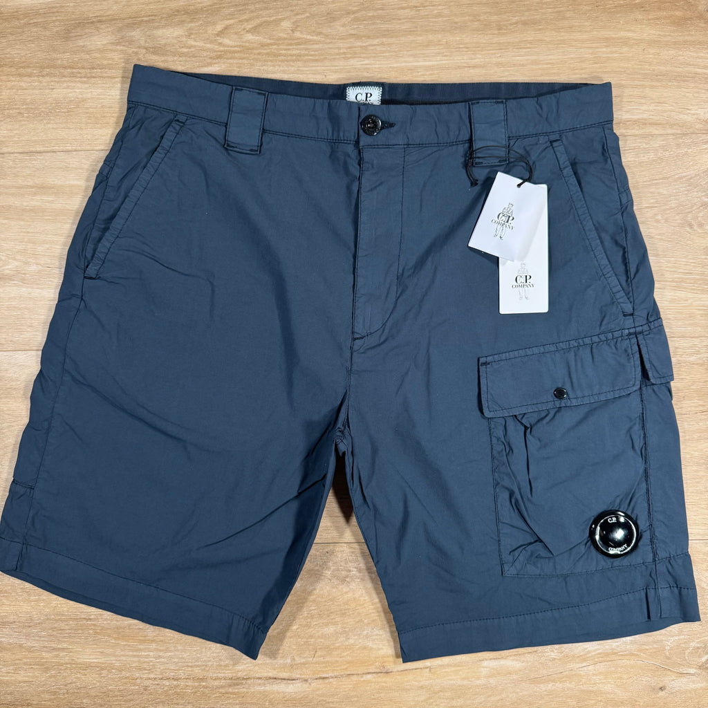 CP Company 50 Fili Stretch Cargo Shorts in India Ink Ironleague