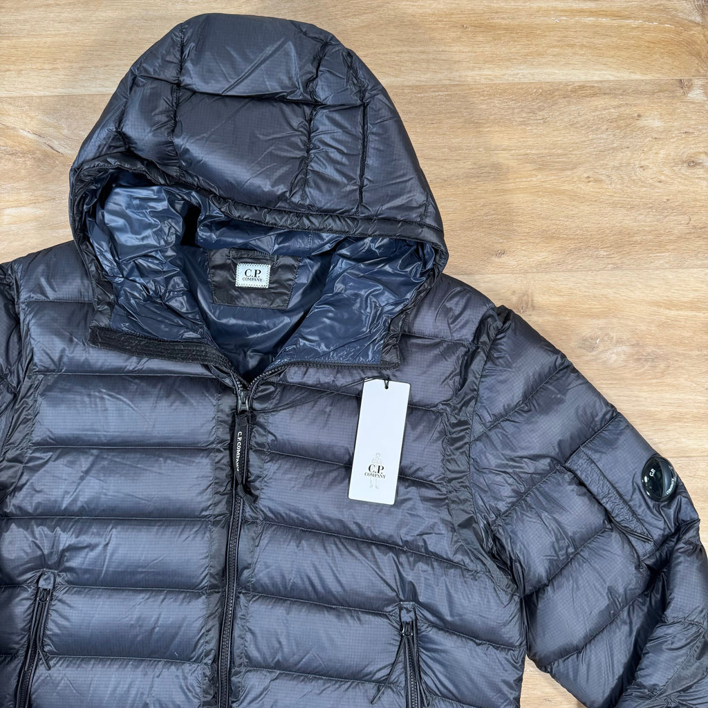 CP Company DD Shell Lens Down Jacket in Navy Ironleague