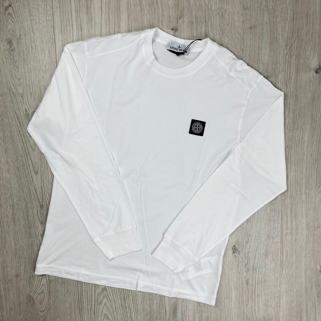 Stone Island Long Sleeve T-Shirt - White Ironleague