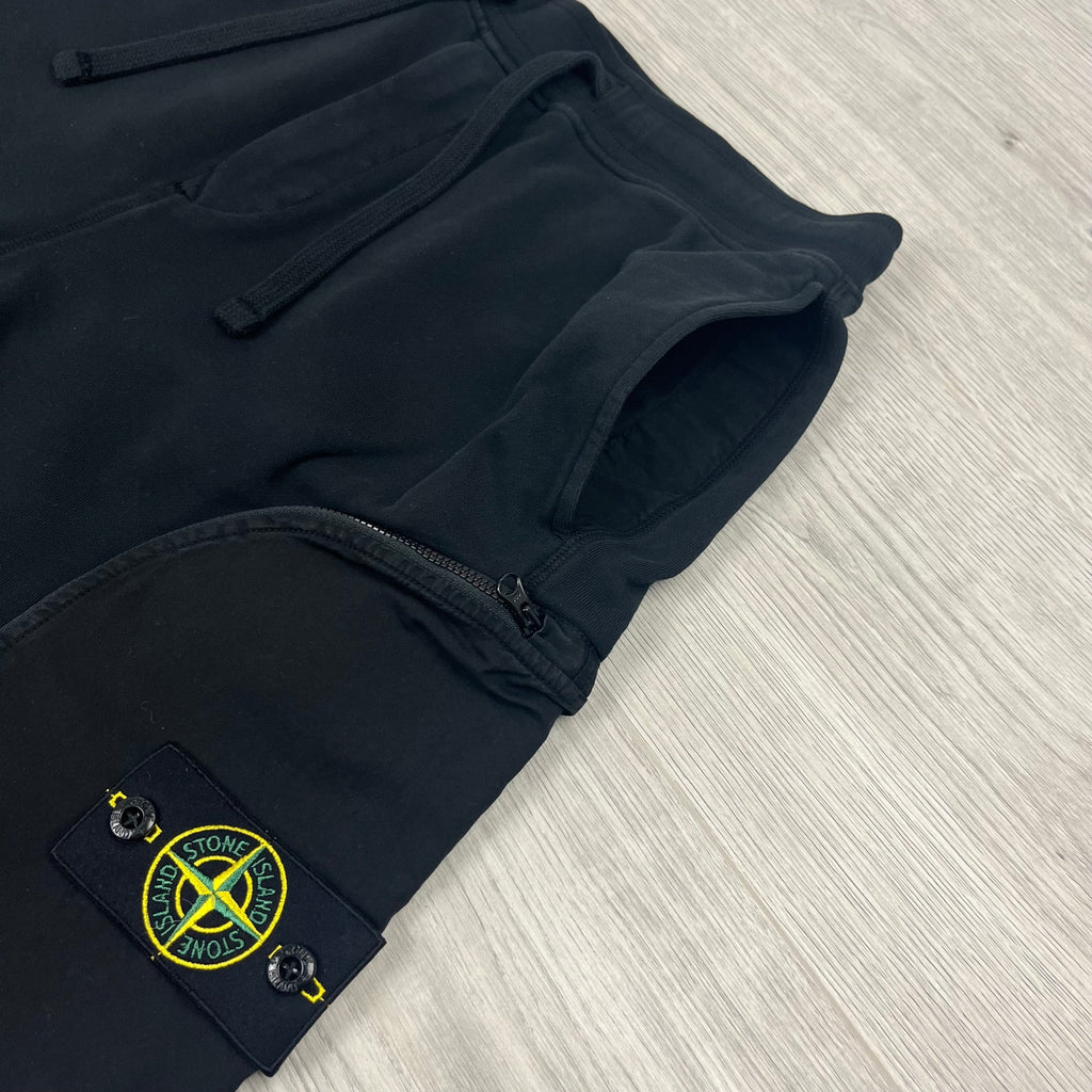 Stone Island Jersey Shorts - Black Ironleague