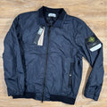 Stone Island Crinkle Reps R-NY Bomber Jacket in Navy Ironleague