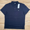 CP Company Stretch Piquet Logo Polo Shirt in Black Sand Ironleague