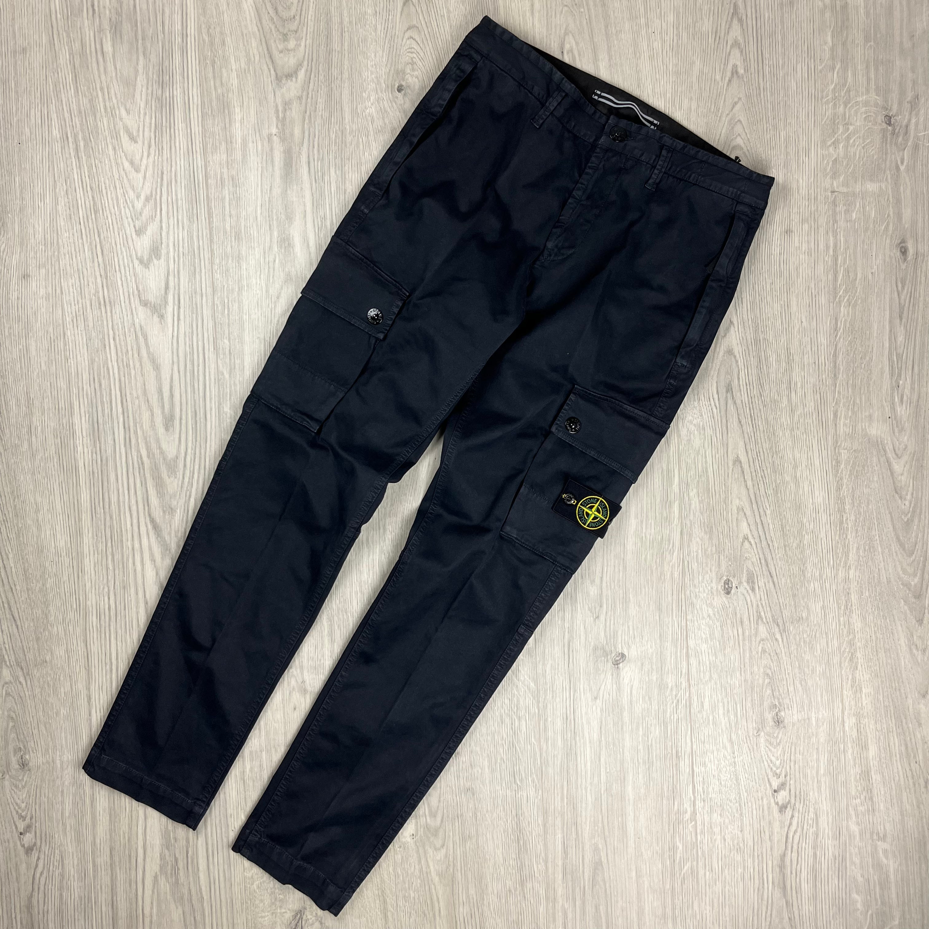 Stone Island Cargo Trousers - Navy Ironleague