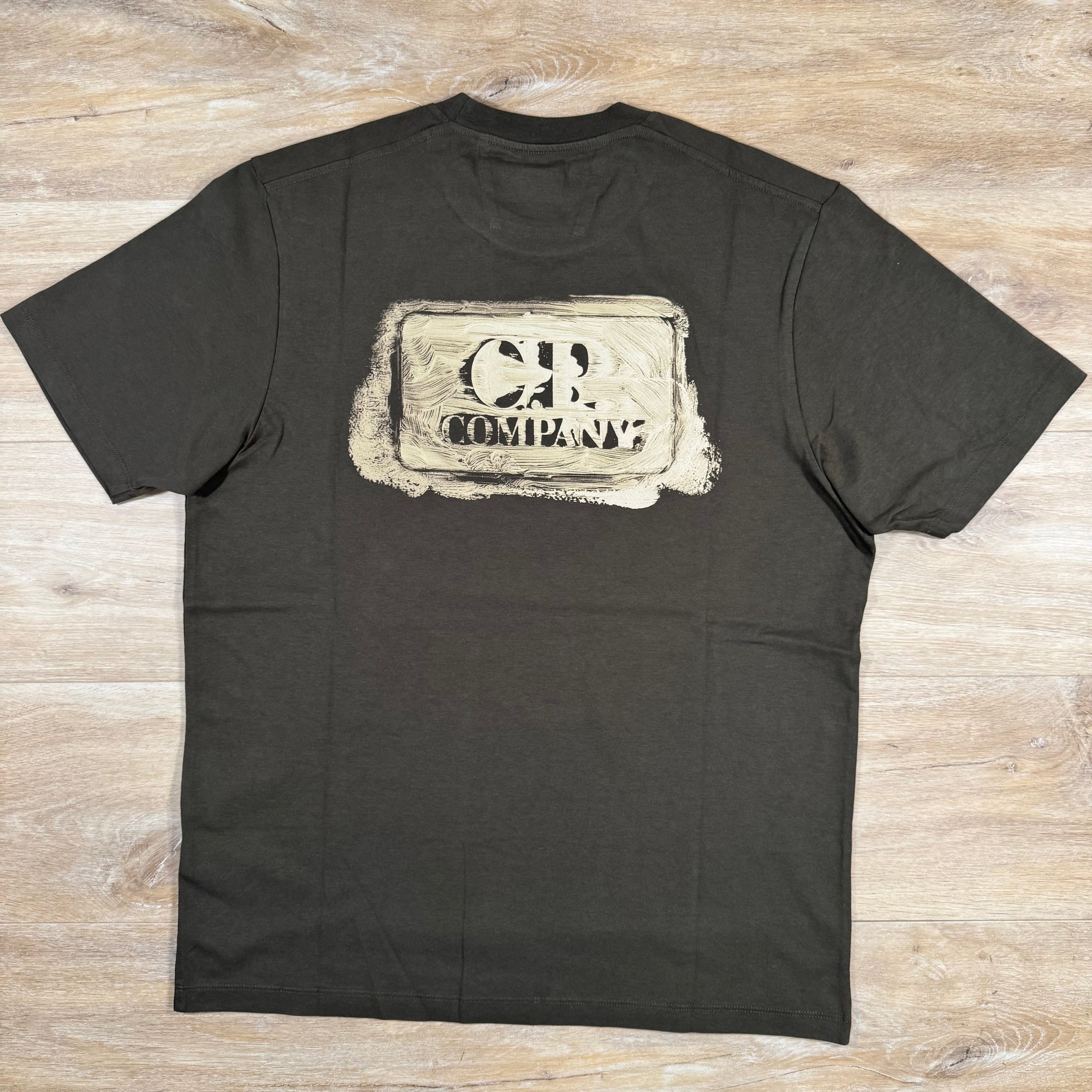 CP Company Graphic Logo T-Shirt in Ivy Green Ironleague