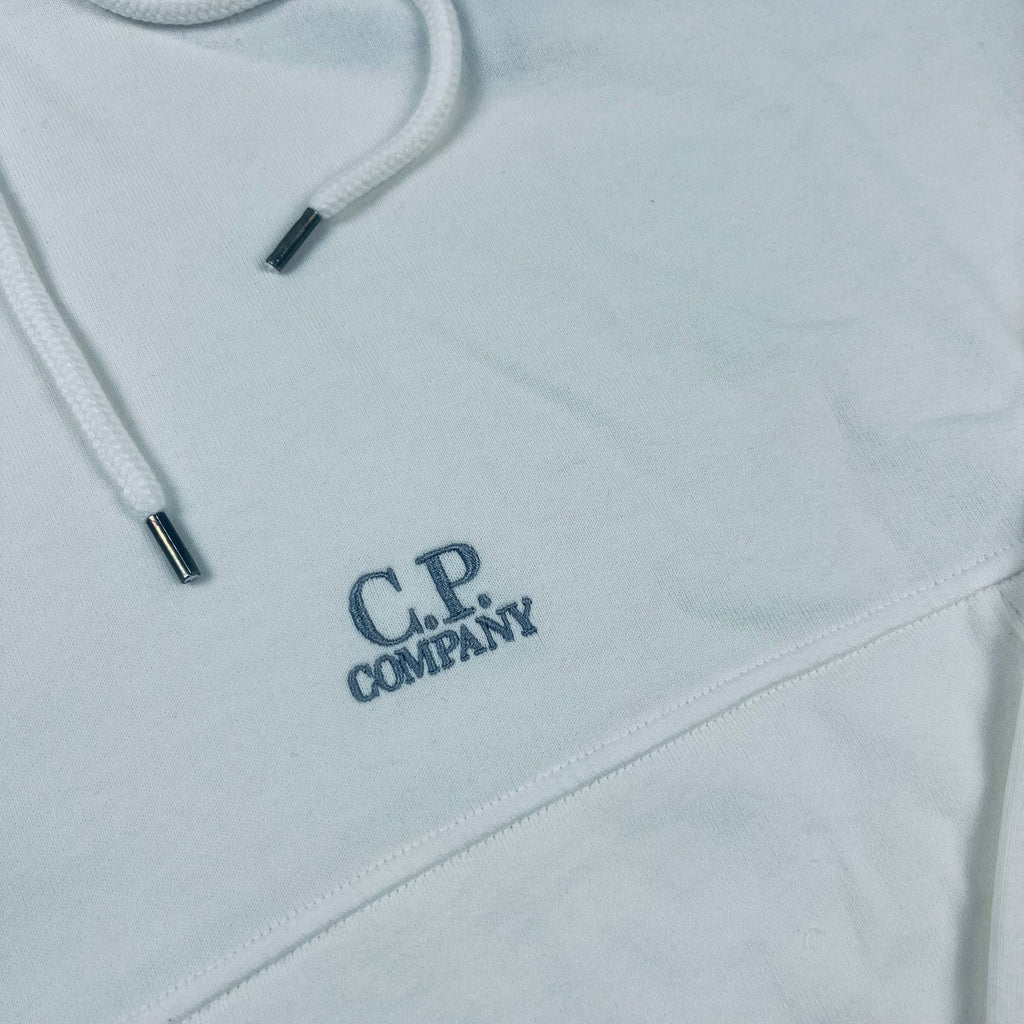 CP Company Patch Hoodie - White Ironleague