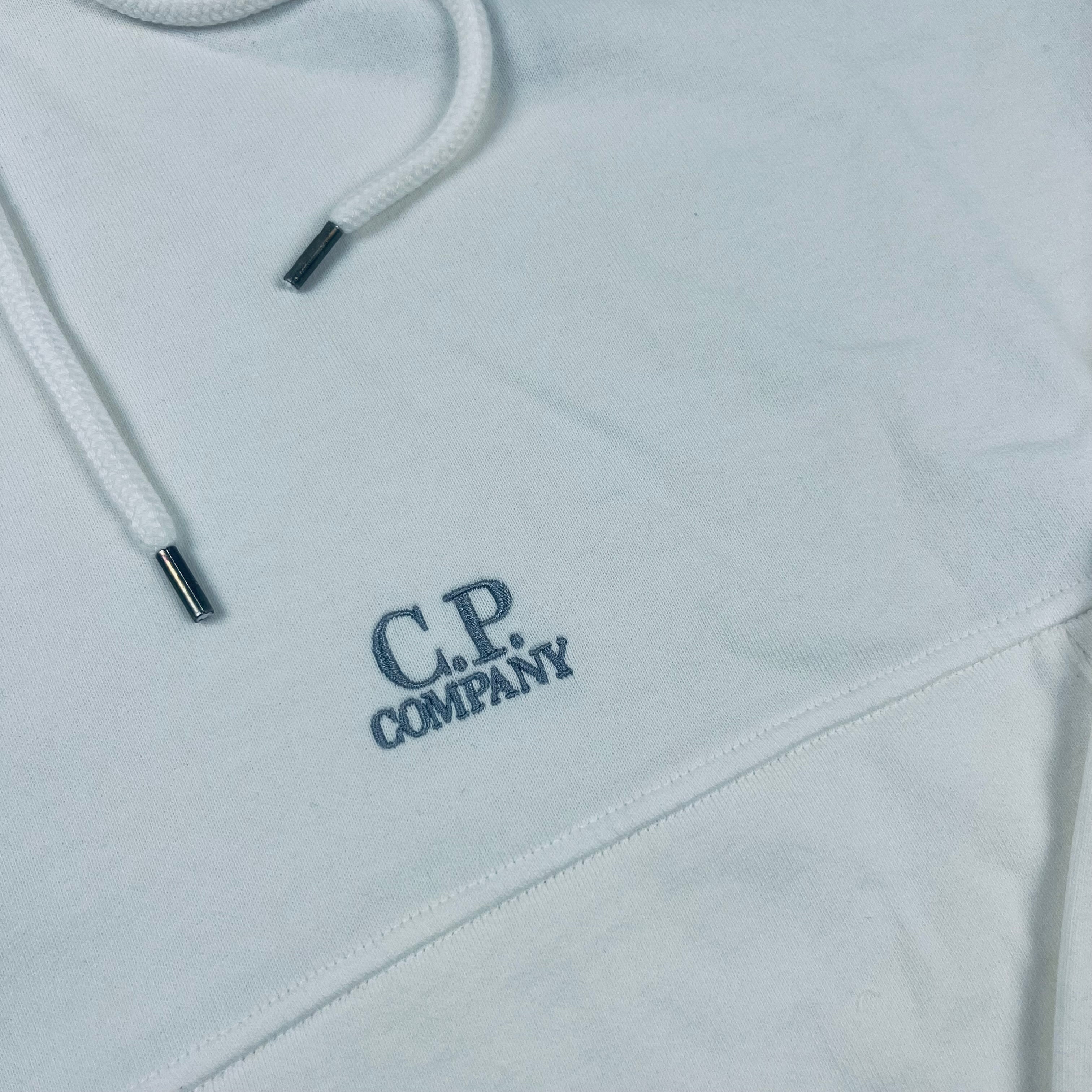 CP Company Patch Hoodie - White Ironleague