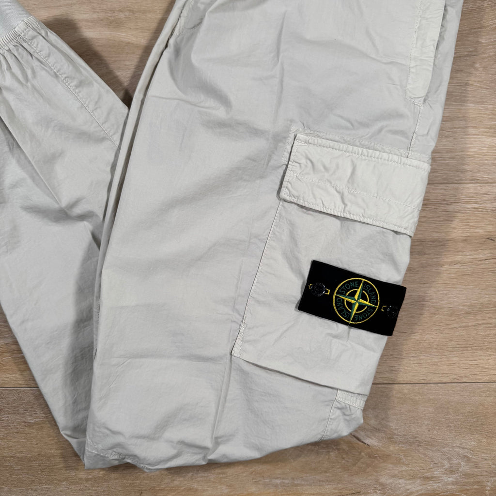 Stone Island Stretch Cotton Tela Cargo Pants in Sand Ironleague