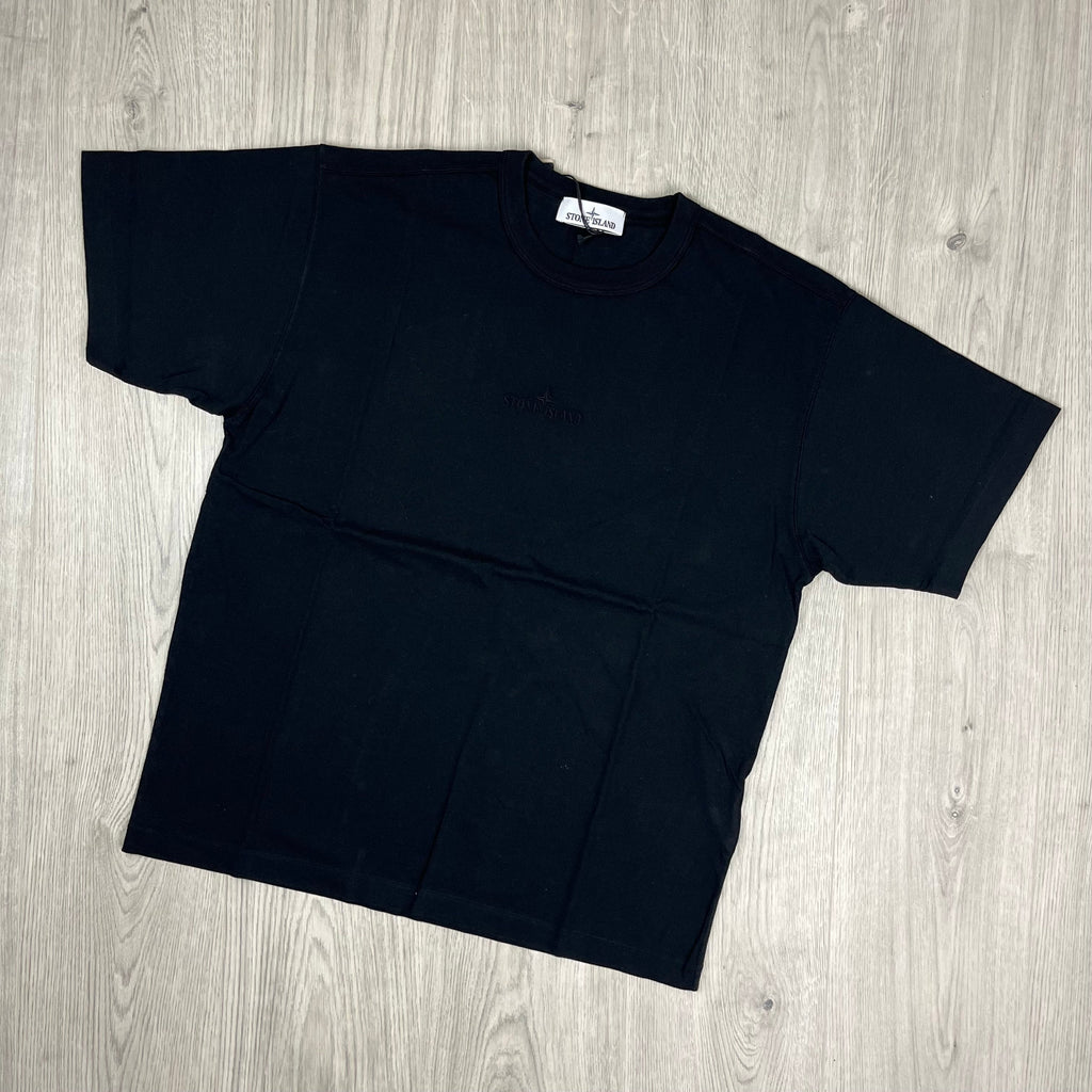 Stone Island Embroidered T-Shirt - Black Ironleague
