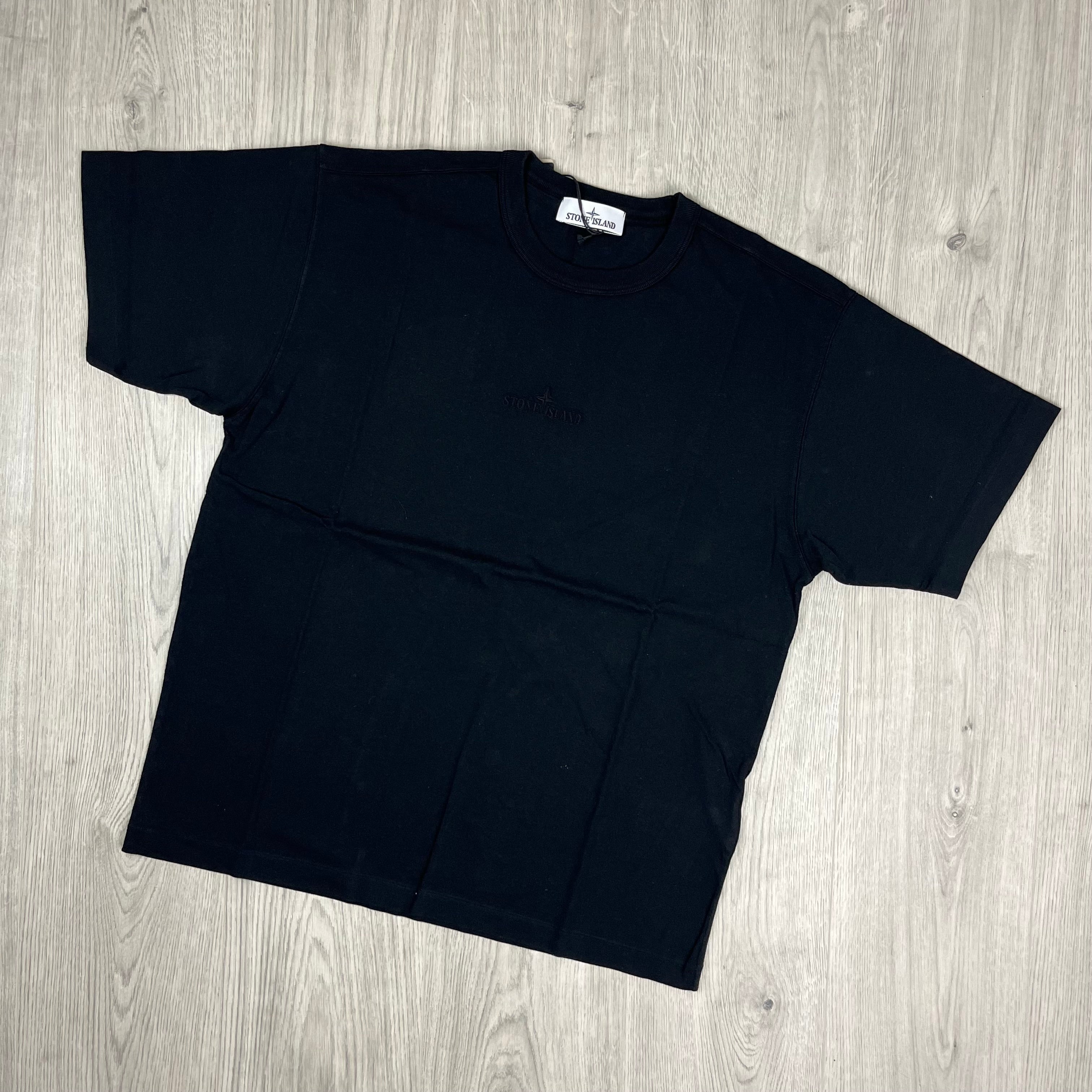 Stone Island Embroidered T-Shirt - Black Ironleague