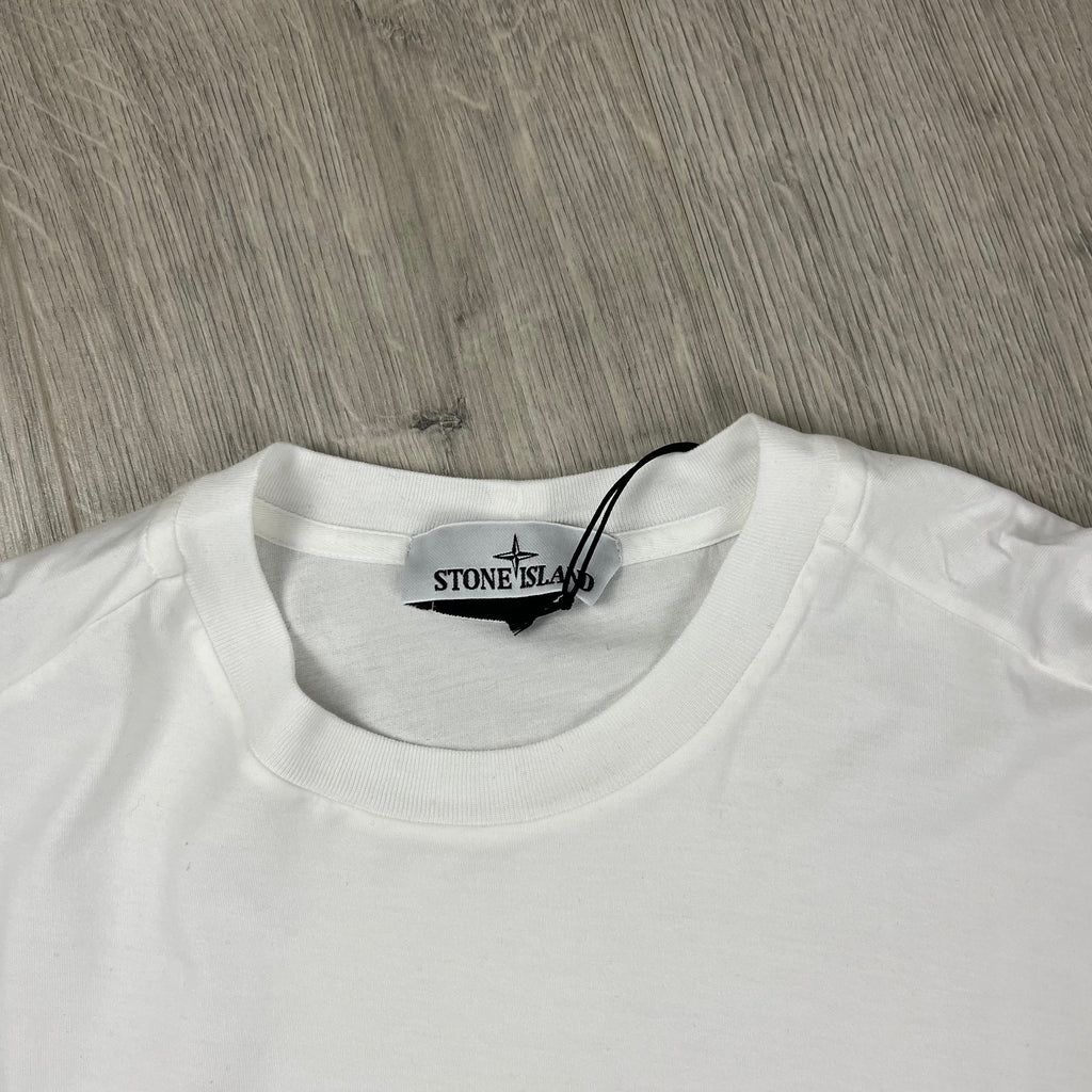 Stone Island Long Sleeve T-Shirt - White Ironleague