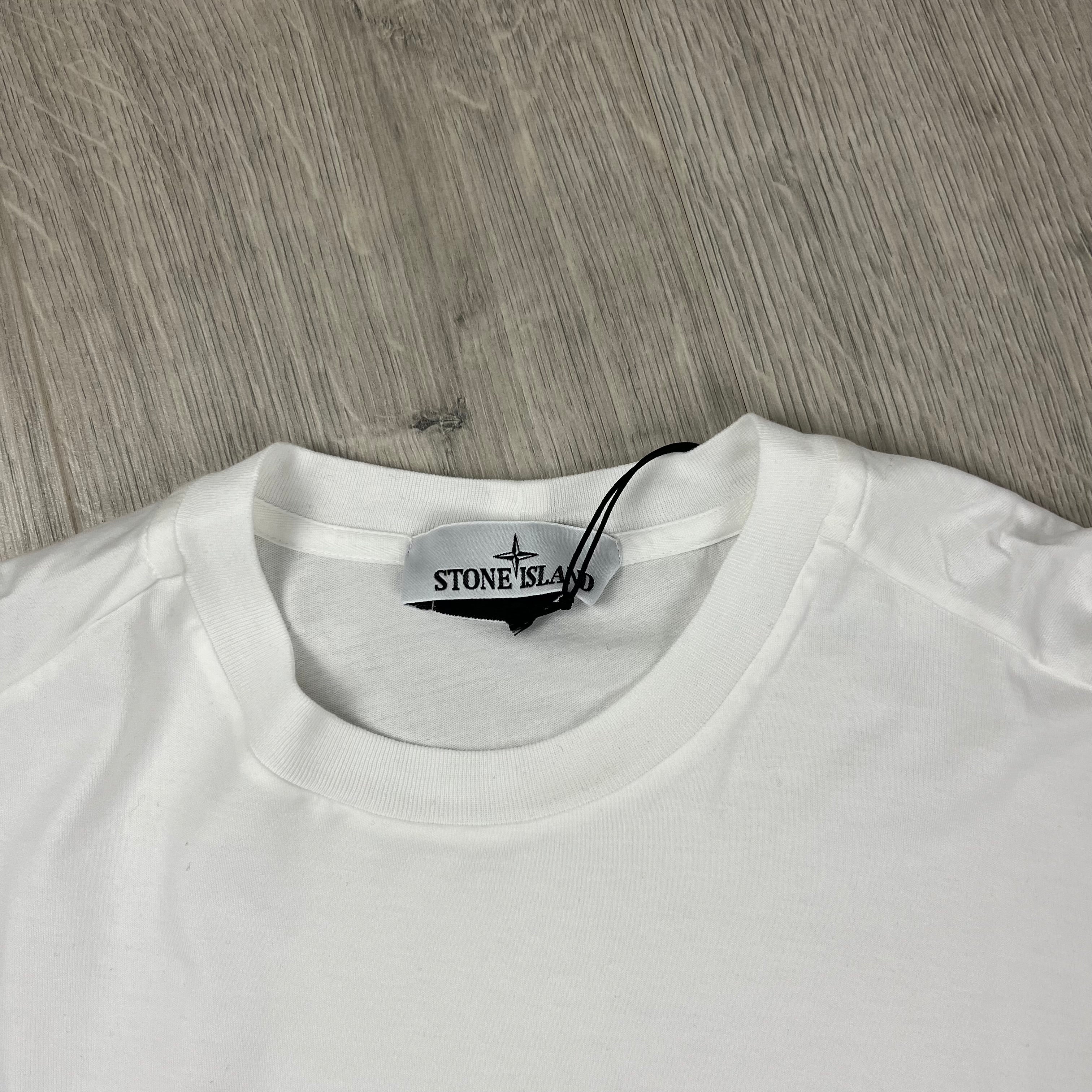 Stone Island Long Sleeve T-Shirt - White Ironleague