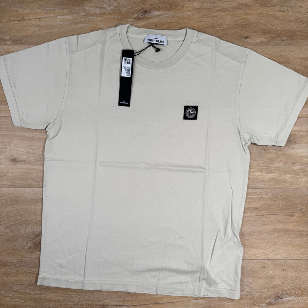 Stone Island Patch Logo T-Shirt in Sand Ironleague