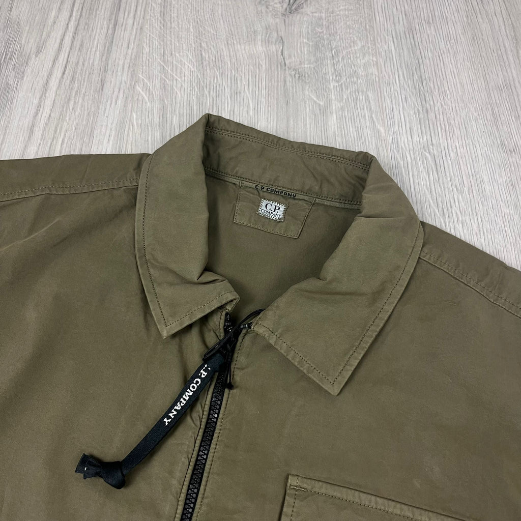 CP Company Zip Overshirt - Ivy Green Ironleague