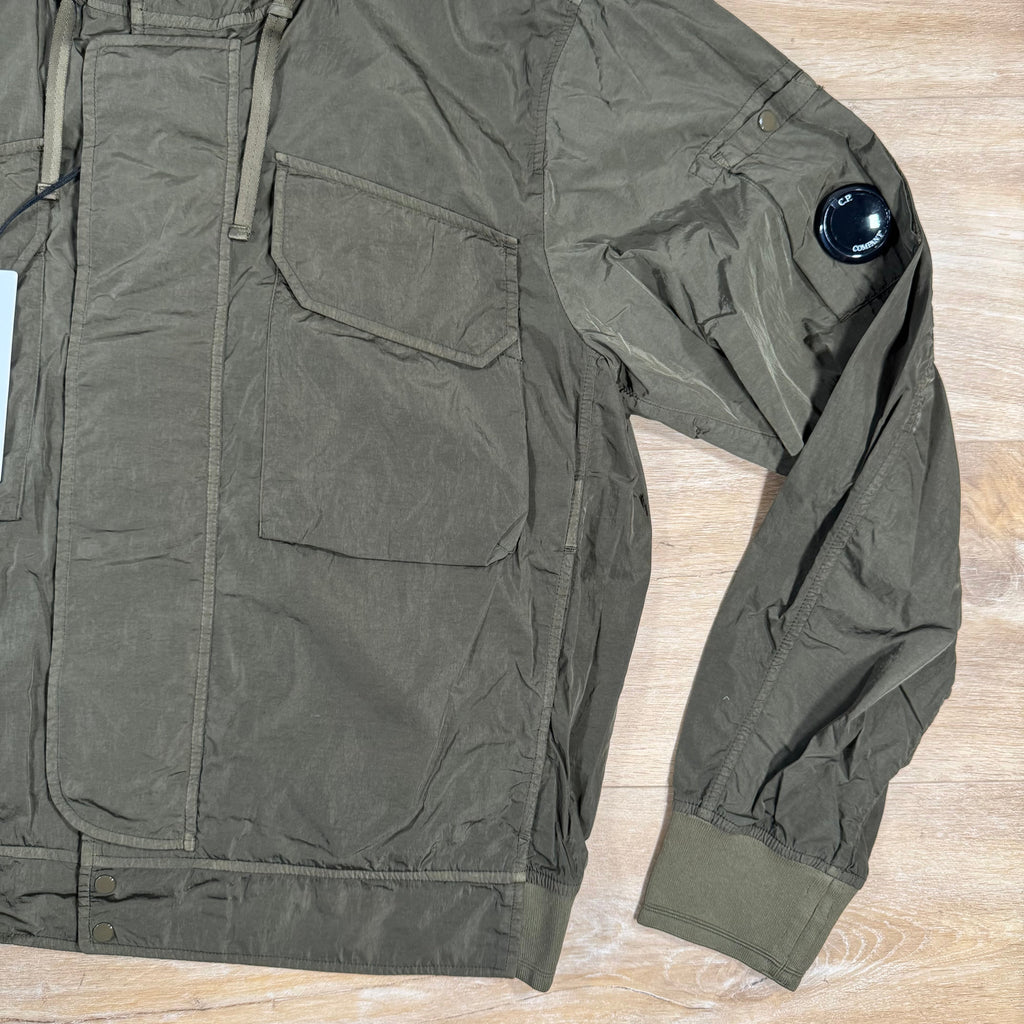 CP Company Chrome-R Hooded Lens Jacket in Ivy Green Ironleague