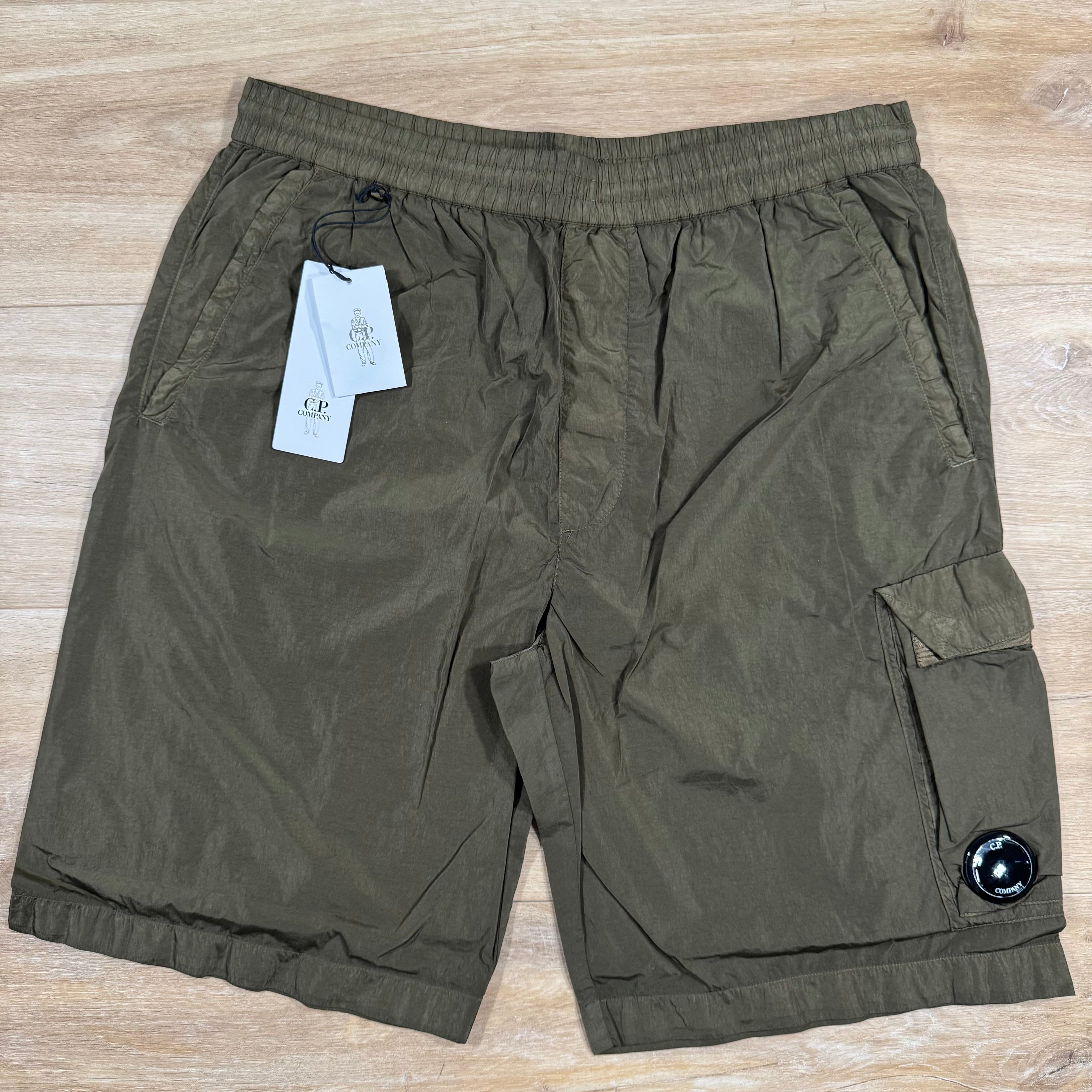 CP Company Chrome-R Cargo Shorts in Ivy Green Ironleague
