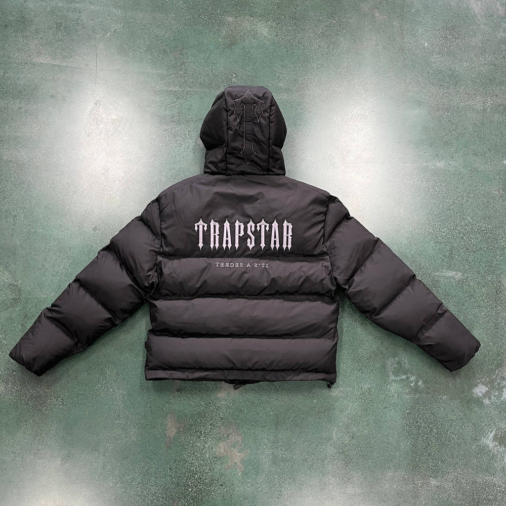 Trapstar Decoded Hooded Puffer 2.0 Jacket - Black Ironleague