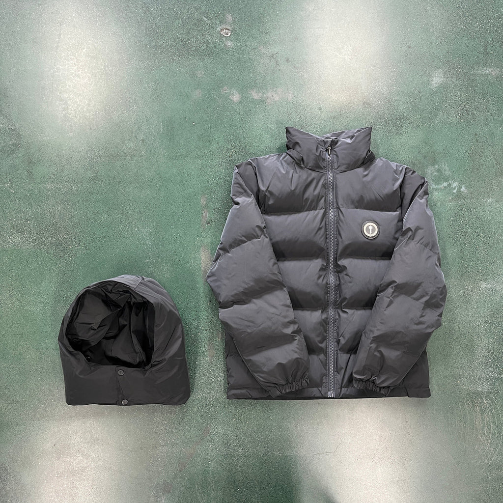Trapstar Detachable Hooded Puffer Jacket - Stone Ironleague