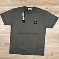 Stone Island Patch Logo T-Shirt in Military Green Ironleague