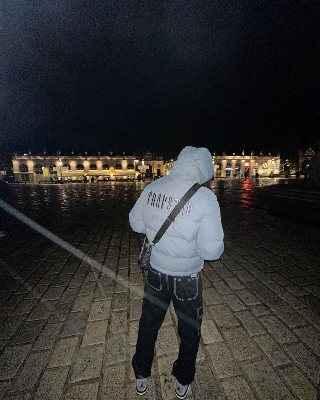 Trapstar Decoded 2.0 Hooded Puffer Jacket - Grey Ironleague