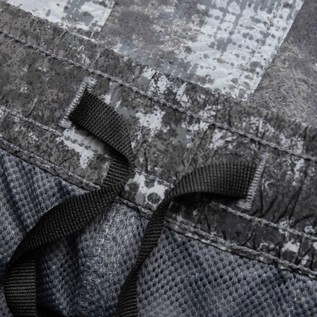 Stone Island Dissolving Grid Camo Comfort Fit Bermuda Shorts - Grey