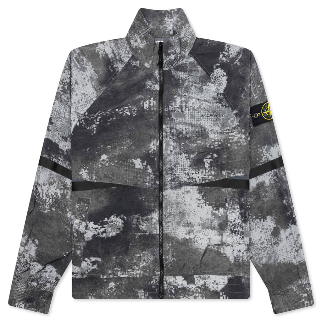 Stone Island Dissolving Grid Camo Jacket - Grey