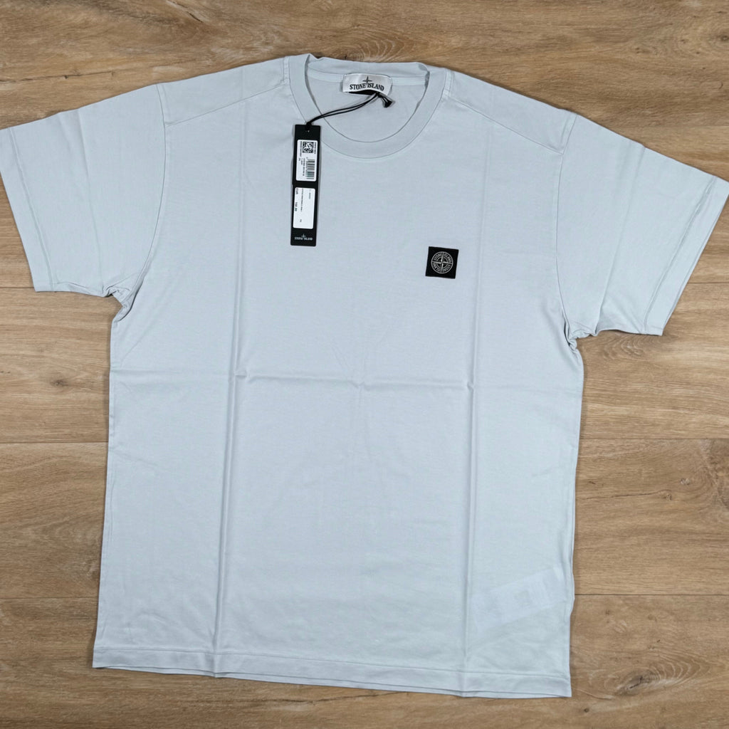 Stone Island Patch Logo T-Shirt in Sky Blue Ironleague