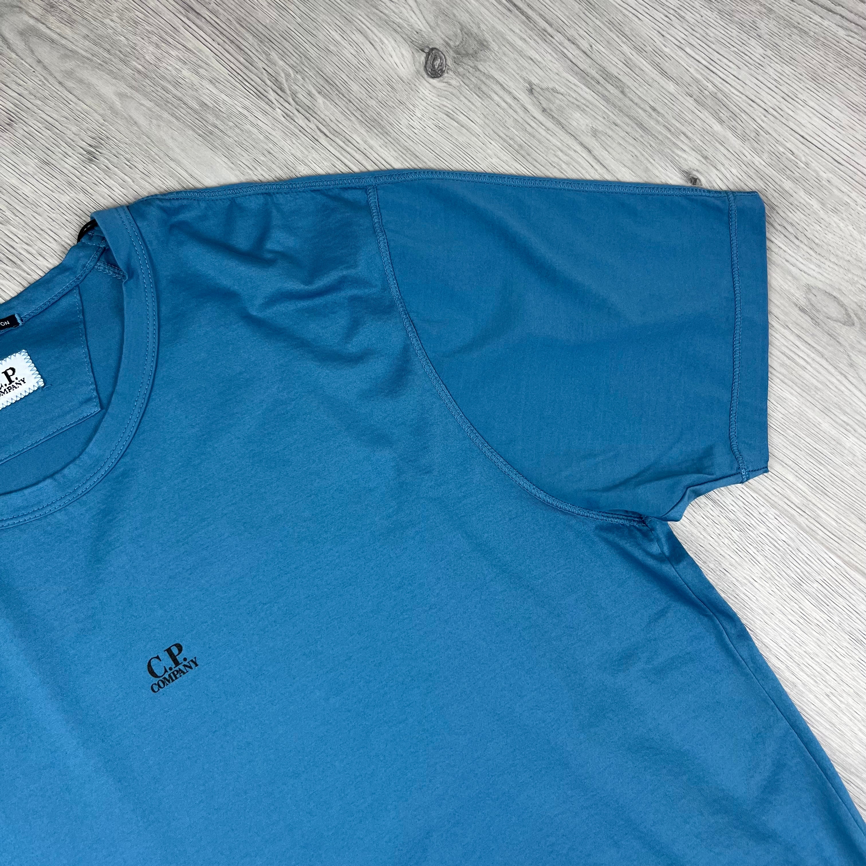CP Company Patch T-Shirt - Aegean Blue Ironleague