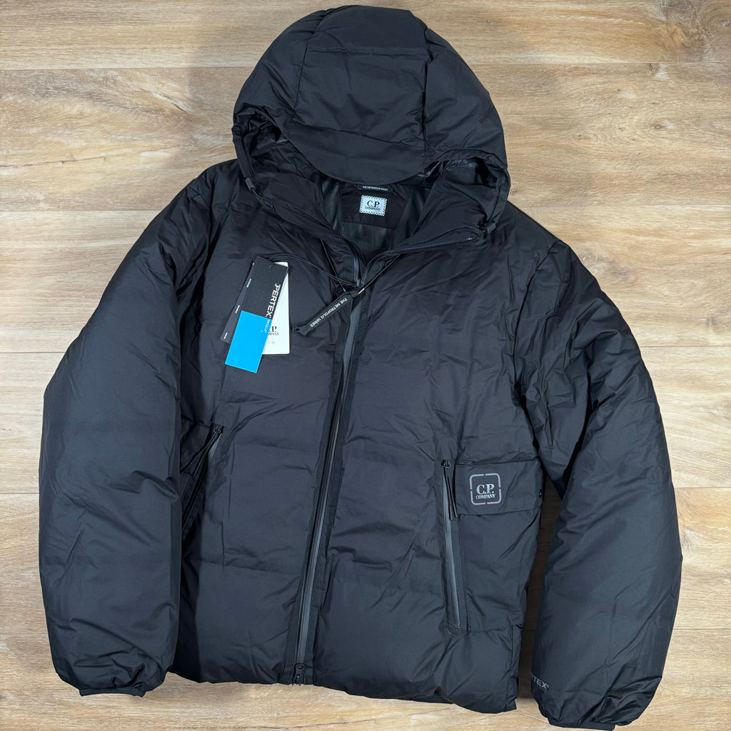CP Company Metropolis Pertex Down Jacket in Black Ironleague