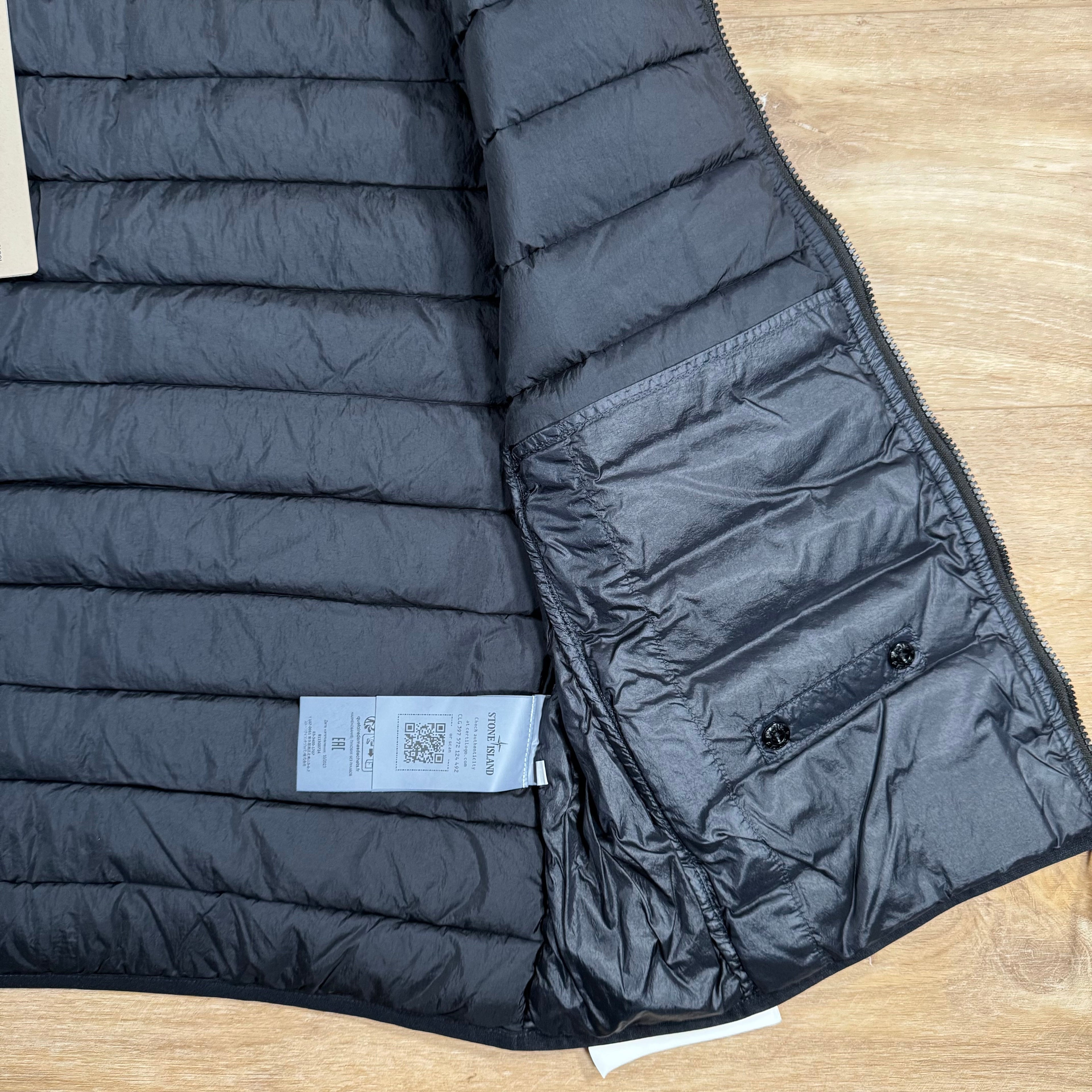 Stone Island Nylon Down-TC Vest in Navy Ironleague