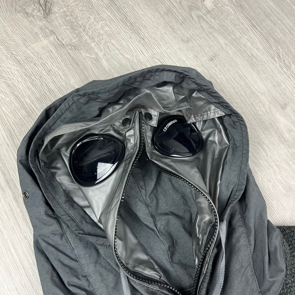CP Company Knit Explorer Hoodie - Dark Shadow Ironleague