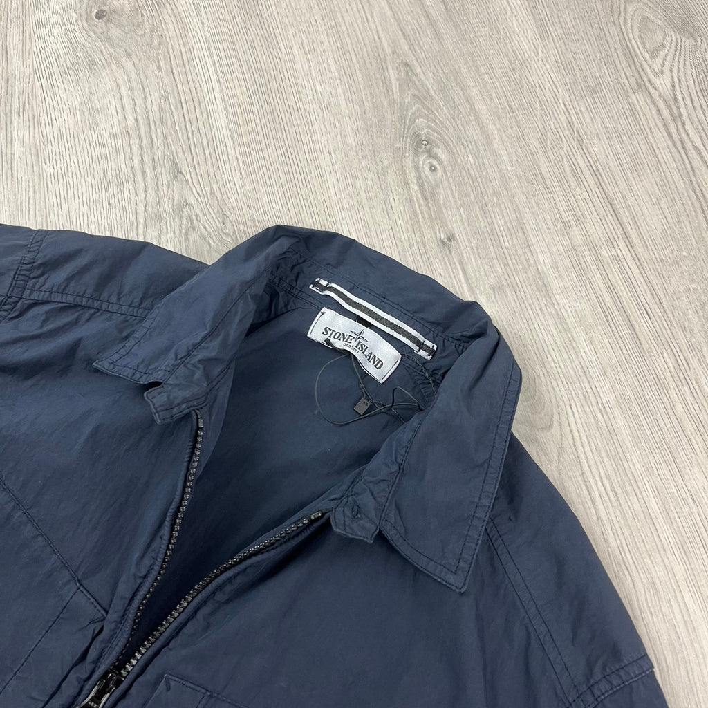 Stone Island Hooded Overshirt - Navy Ironleague