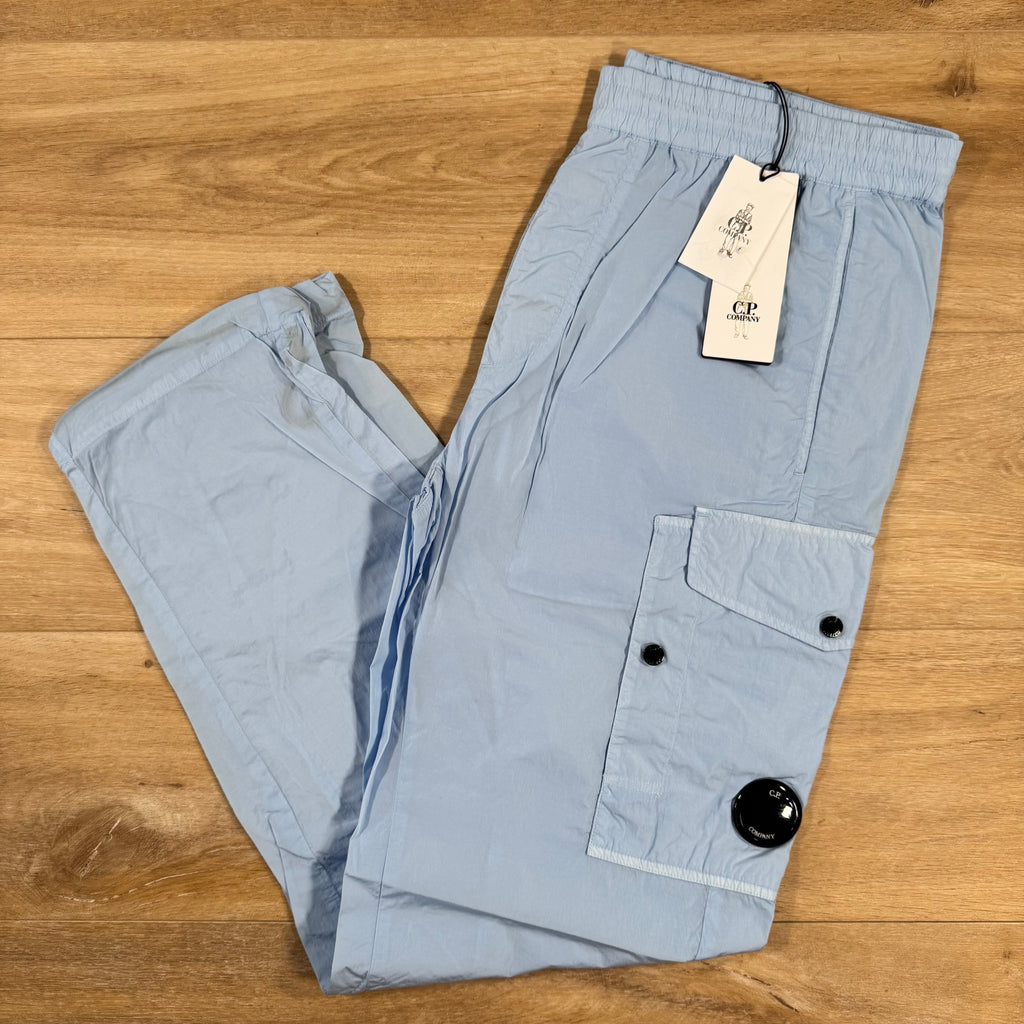 CP Company Chrome-R Regular Lens Cargo Pants in Cerulean - Light Blue Ironleague