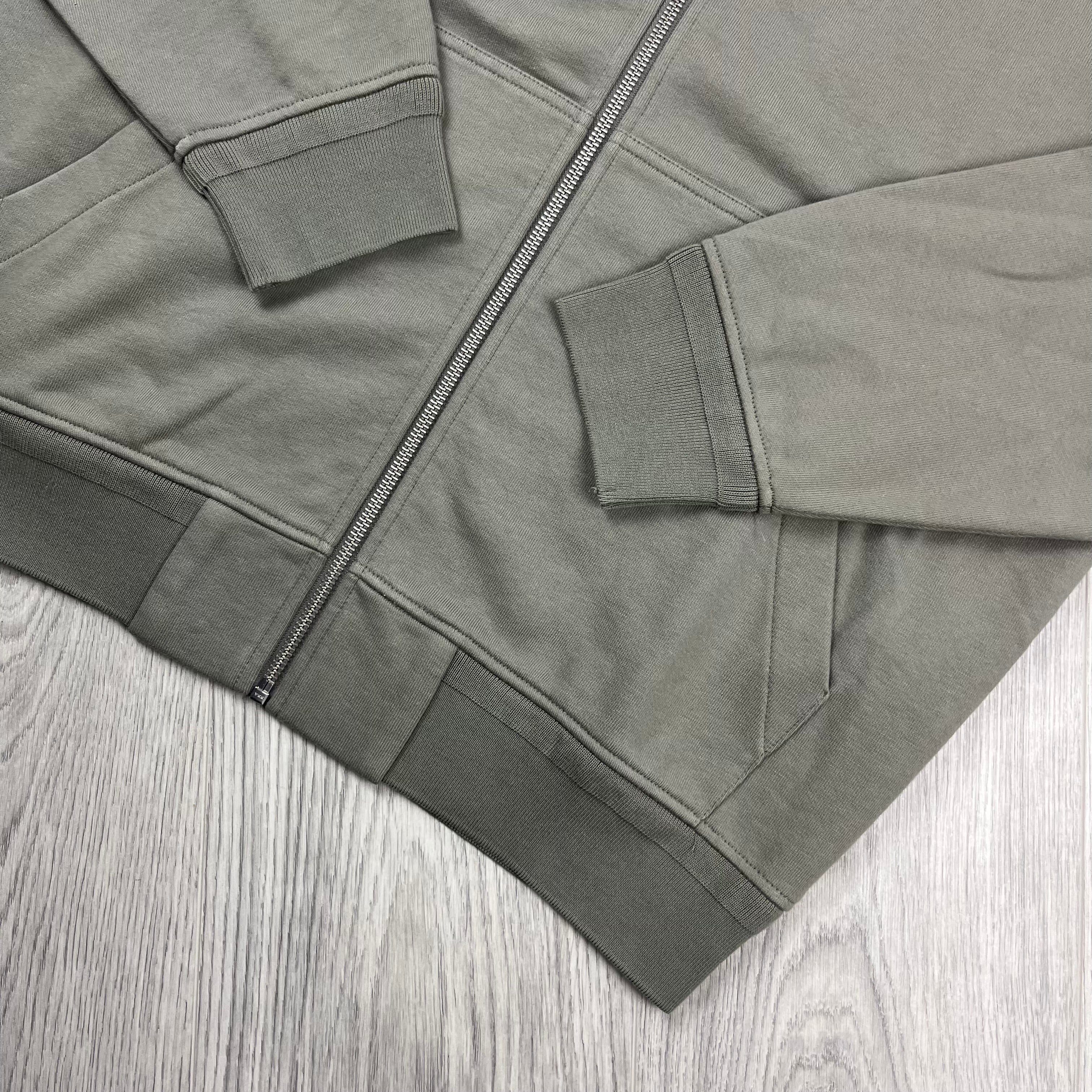 CP Company Raised Fleece Zip Hoodie - Fallen Rock Ironleague